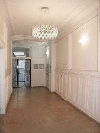 hallway in a studio luxury apartment in Paris