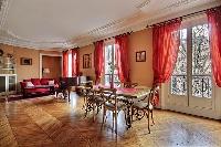 rustic yet elegant 2-bedroom Paris luxury apartment
