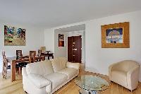 cozy living room of Trocadero - Poincare luxury apartment