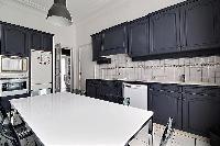 cool kitchen of Trocadero - Georges Mandel luxury apartment