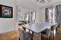 delightful dining room of Trocadero - Georges Mandel luxury apartment