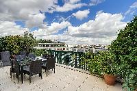 amazing balcony of Trocadero - Poincaré 2 bedrooms luxury apartment