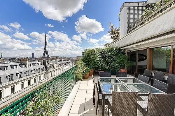 awesome view of the Eiffel Tower from Trocadero - Poincaré 2 bedrooms luxury apartment