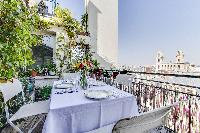 awesome balcony of Saint Germain des Prés - Penthouse View luxury apartment