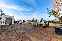 awesome wooden deck of Trocadero - Mandel 4 bedrooms luxury apartment