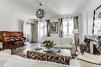 awesome parlor with piano at Notre Dame - Lemoine luxury apartment