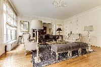 4-bedroom Paris luxury apartment furnished with beautiful furniture and fixtures