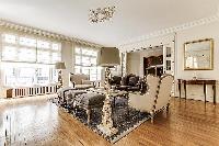 4-bedroom Paris luxury apartment furnished with beautiful furniture and fixtures