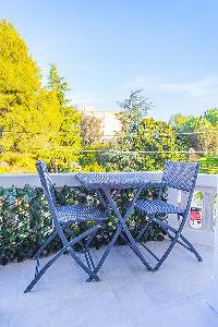 cool terrace furniture of Cannes - Church (Eglises) luxury apartment