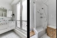 full bathroom in a Paris luxury apartment