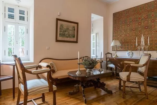 lovely living room of Athens - Historical Villa near the Acropolis luxury apartment