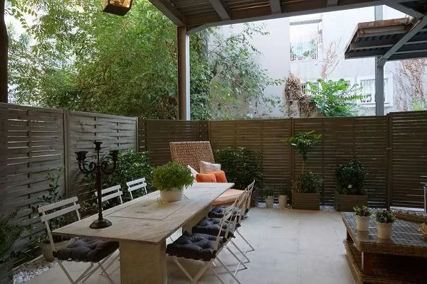 cool terrace of Athens - Liberace Plaka Condo luxury apartment
