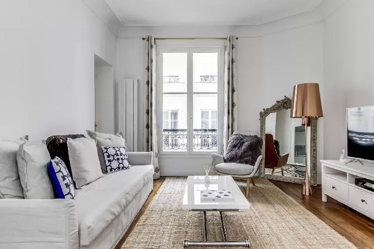 newly renovated and furnished 2 bedroom 1 bathroom Paris luxury apartment