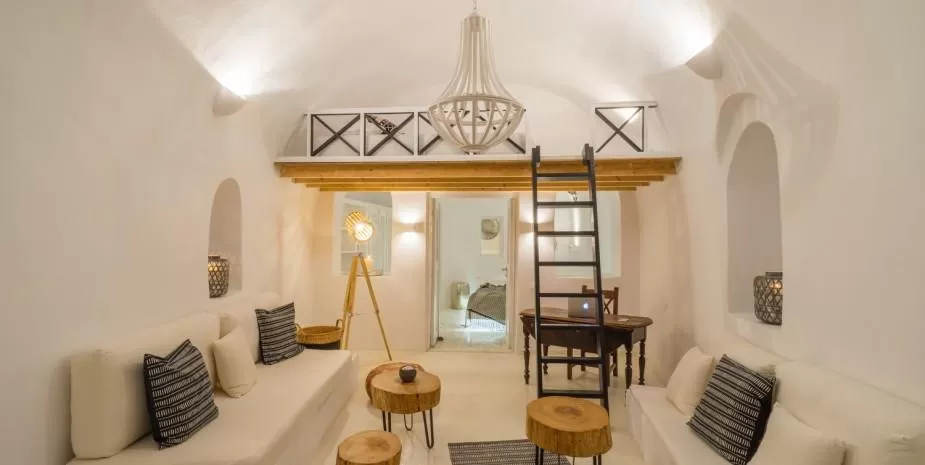 chic Greece Santorini Earth luxury holiday home, vacation rental
