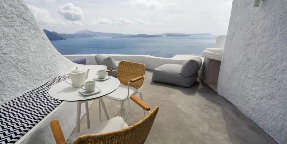 awesome sea view from Greece Santorini Azure luxury holiday home, vacation rental