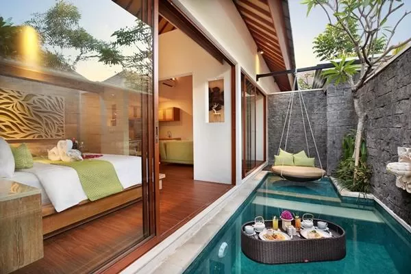 rejuvenating pool at Bali - Legian Ini Vie Villa 1BR luxury apartment