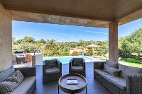 delightful patio of Corsica - Pinarellu luxury apartment