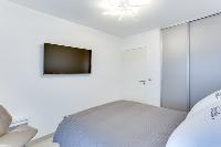 furnished bedroom in Cannes Apartment Isola Bella luxury apartment