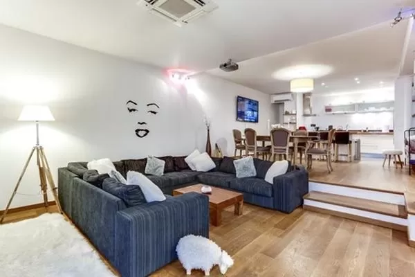 pleasant living room of Cannes Apartment Le Loft luxury home