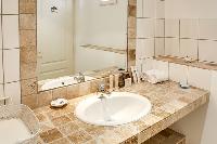 fancy bathroom vanity in Corsica - Marina luxury apartment